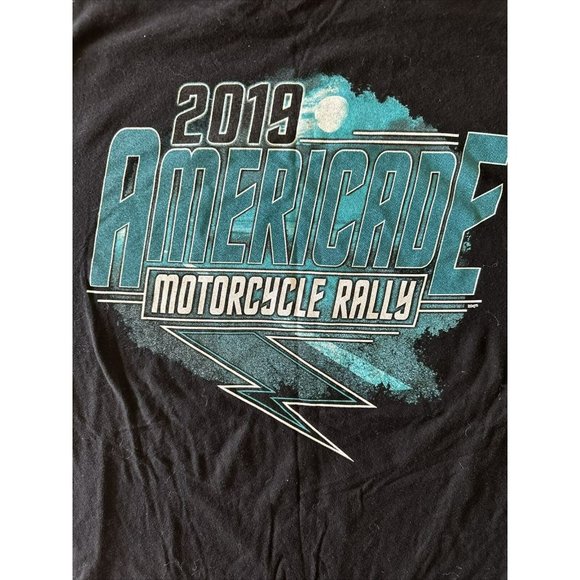 2019 Americade Motorcycle Rally T Shirt Size 2XL Lake George NY - Picture 2 of 2